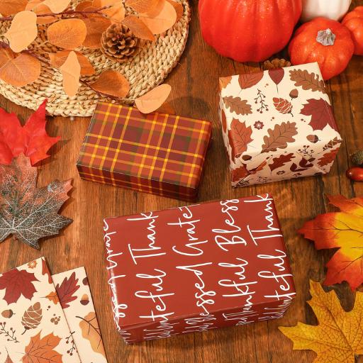 What Are the Latest Design Trends in Thanksgiving Wrapping Paper