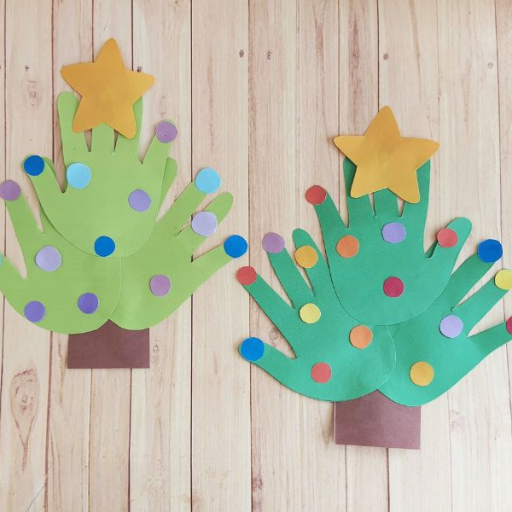 Simple handprint crafts as keepsakes