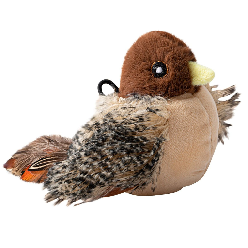 Why are chirping bird toys popular on TikTok?